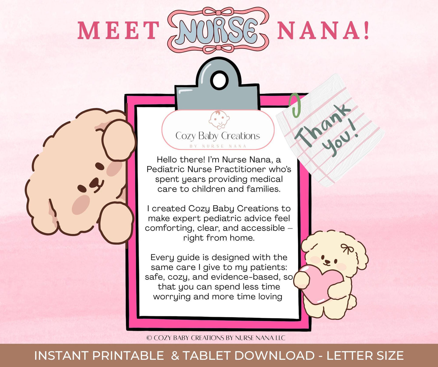 Child Health Tracker: Fever & Medication Log, Nurse Designed (PDF)